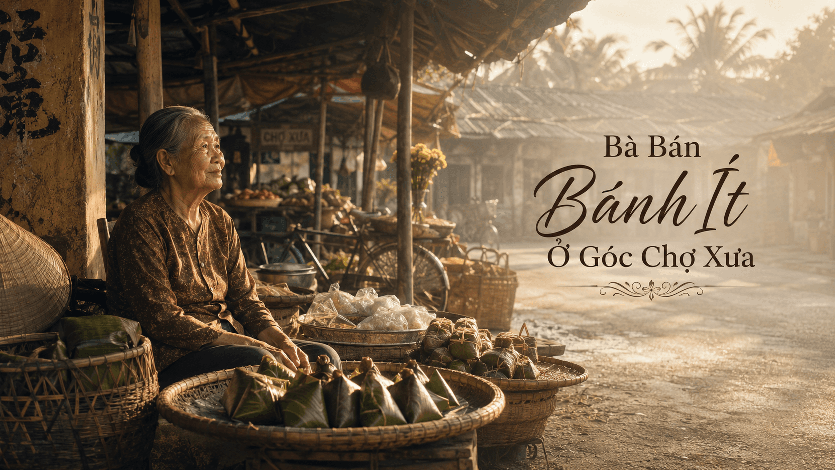 Bà Bán Bánh Ít Ở Góc Chợ Xưa